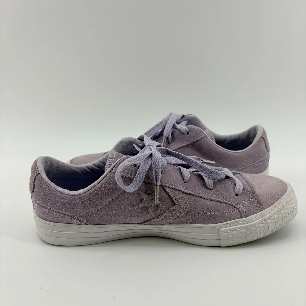 Converse Chuck Star Player Ox Purple White Suede‎ Size 8 Womens - Picture 5 of 8